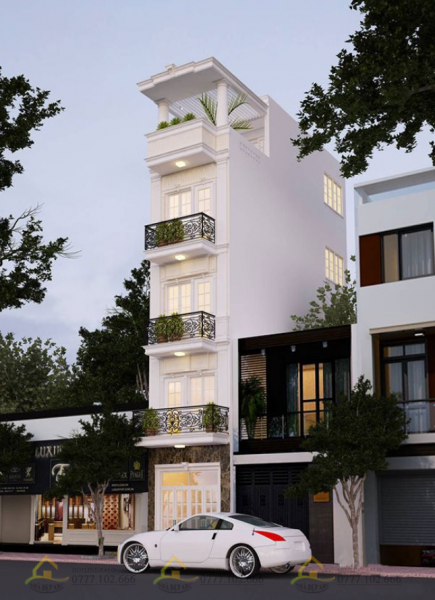nhà phố tân cổ điển