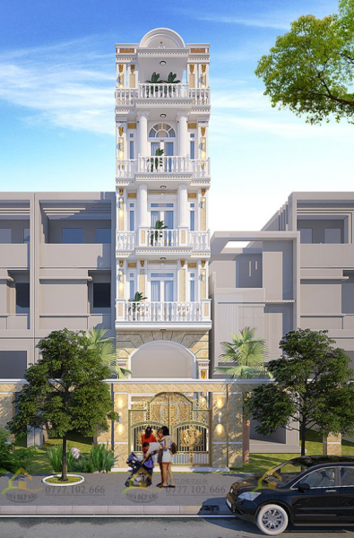 nhà phố tân cổ điển