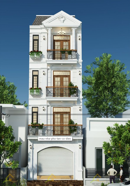 nhà phố tân cổ điển